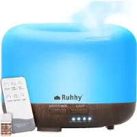 Ruhhy Aroma Diffuser 300ml Télécommande Humidificateur d'air Huiles Couleurs 11056