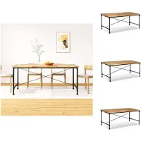 vidaXL Table de salle à manger Mangoholz Massiv 180 cm - Tables de salle à manger