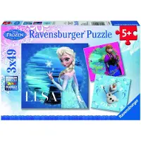 Ravensburger Elsa, Anna et Olaf. Puzzle 3 X 49 pièces