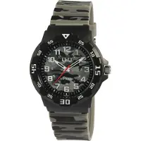 Q&Q Montre pour homme, en plastique, étanche jusqu'à 10 ATM