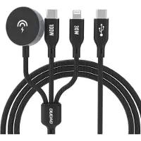 Dudao A12Max+ ladekabel Lightning/USB-C/Tradlos 100W Black