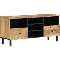 Prolenta Meuble TV exclusif - 100x33x46 cm, en bois massif de manguier