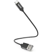 Hama Câble USB-C 0.2m sw (noir)