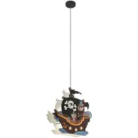 Eglo Lampe à suspendre pour enfants San Carlo 2 p. Blanc, multicolore 97409