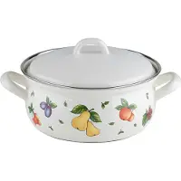 Riess Casserole avec couvercle Ø16cm 1,2L Fruit Garden émail