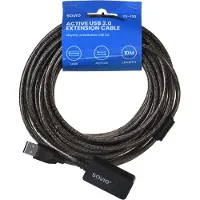 Savio Prolongateur CL-130 USB pour port actif 10 m USB 2.0-A mâle USB 2.0-A femelle Noir