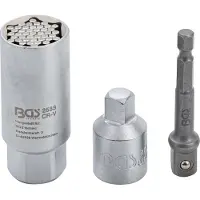 Bgs Multi-usages avec jeu d'adaptateurs 10 mm (3/8") SW 9 - 21 mm 3pcs - 92533
