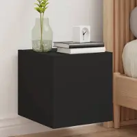 Prolenta Maison Exclusive - Meubles TV avec éclairage LED 2 pièces Noir 30,5x35x30 cm