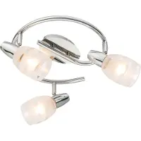 Globo Lighting Projecteur métal chromé, 3x E14