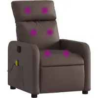 Sonstiges Fauteuil de massage inclinable Marron Similicuir