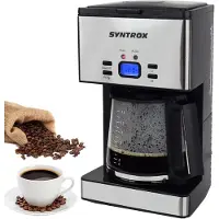 Syntrox Germany Edelstahl Kaffeemaschine Quitum | Filterkaffeemaschine | Kaffeeautomat