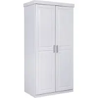 Inter Link Magnus Armoire 2 pièces, largeur 95 cm, hauteur 190 cm, blanc.