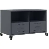 vidaXL Armoire TV anthracite 68x39x43,5 cm Acier