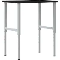 Syfax Établi marron foncé 80x60x(71,5-98) cm bois de chêne massif