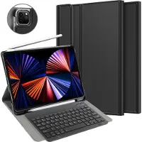 Just in Case Apple iPad Pro 12,9 inch (2020) Toetsenbord Hoes Zwart QWERTY