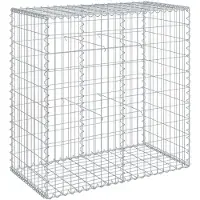 vidaXL Gabion avec couvercle 100x50x100 cm Fer galvanisé