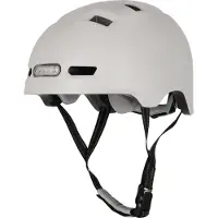 Crazy Safety Casque de skate Vertigo avec feux avant et arrière intégrés 1002 White L (57-61cm)