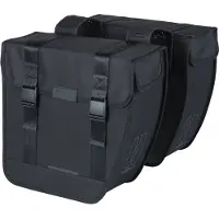 Basil Sacoche double Tour XL noire, 35x14x35cm, 35 ltr
