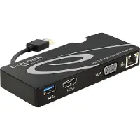 DeLOCK - Station d'accueil - USB - VGA, HDMI - GigE
