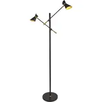Searchlight LED lampadaire, or, noir, H 160 cm, DIABLO