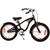 Volare Vélo enfant Miracle Cruiser - Garçons - 16 pouces - Noir Mat - Prime Collection