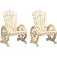 vidaXL Chaises de jardin Adirondack 2 pcs. Sapin massif