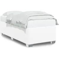 vidaXL Sommier blanc 100x200 cm similicuir