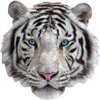 Madd Capp Shape Puzzle Mini - tigre blanc 300 pièces