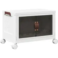 vidaXL Boîte de rangement avec roulettes Empilable 28 L 48,5x29,5x33 cm