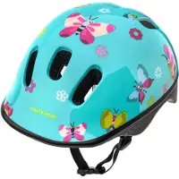 Meteor casque de protection, casque enfant, casque vélo, patins à roulettes, KS06 casque enfant vélo casque, taille S 48-52 cm Butterflies