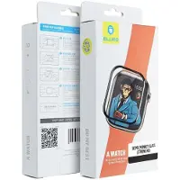 BlueO Mr. Monkey Verre trempé 5D - adapté à l'Apple Watch SE / SE 2 / SE 3 40MM noir (Strong HD)