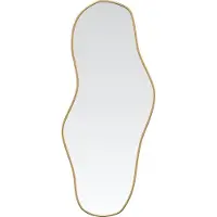 Syfax Miroir mural Doré 70x30 cm