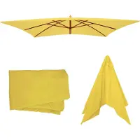 Mendler Housse De Rechange Pour Parasol Florida 3x4m, Housse De Rechange Pour Parasol, Polyester Jaune