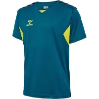 Hummel T-Shirt fonctionnel 'Authentic' pétrole / kiwi / noir / blanc