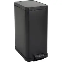 SVITA STM15 Poubelle à pédale 15l incl. seau intérieur Couvercle Softclose noir