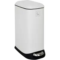 SVITA TS12 Poubelle à pédale Poubelle 12l incl. seau intérieur Pédale blanche