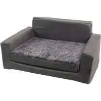 Nobby Canapé confort Enock gris foncé, dimensions : 54 x 38 x 18/26 cm