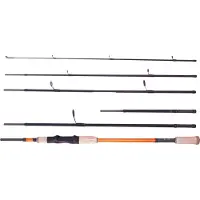 Shimano STC AX Travel Spinning Multi Length, 2,1m, 6,89ft, 10-30g, 6 pièces, Canne à pêche voyage, Medium, STCAXMU2124M