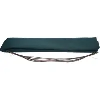 Mendler Housse de rechange pour store HWC-H27, cassette complète Housse de rechange protection solaire 6x3m ~ polyester bleu-vert
