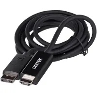 UNITEK V1608A adaptateur de câble vidéo 1,8 m DisplayPort HDMI Gris