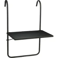 Mica Decorations Table de jardin Seatle - 38x38x57 cm - Fer - Noir