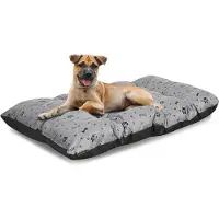 AIO Factory Coussin pour chien PRESTIGE 120x80 cm imperméable à motif os noir