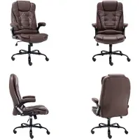 vidaXL Chaise de bureau Marron foncé aspect daim - Chaise de bureau - Chaise bureau - Fauteuil bureau