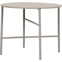 Ebuy24 Pesetos Table de jardin, Ø50 cm, gris.
