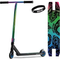 B2X Trottinette Trick SOKE EVO Street Noir Arc-en-ciel