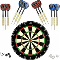 COFI Cible de fléchettes avec bullseye sans pince, pointe en acier de 18 g, kits de montage des fléchettes inclus