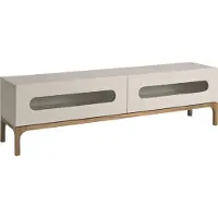 ANGEL CERDA SL Angel Cerdá Support TV en bois gris et noyer avec éclairage intérieur 3242