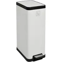 SVITA STM18 Poubelle à pédale 18l incl. seau intérieur Couvercle Softclose blanc