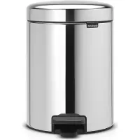 Brabantia NewIcon Poubelle à pédale 5 Litres Acier inoxydable