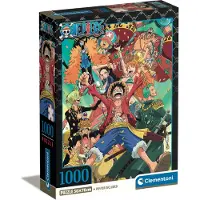 Clementoni Puzzle CLE 1000 Compact Anime OnePièce 39921